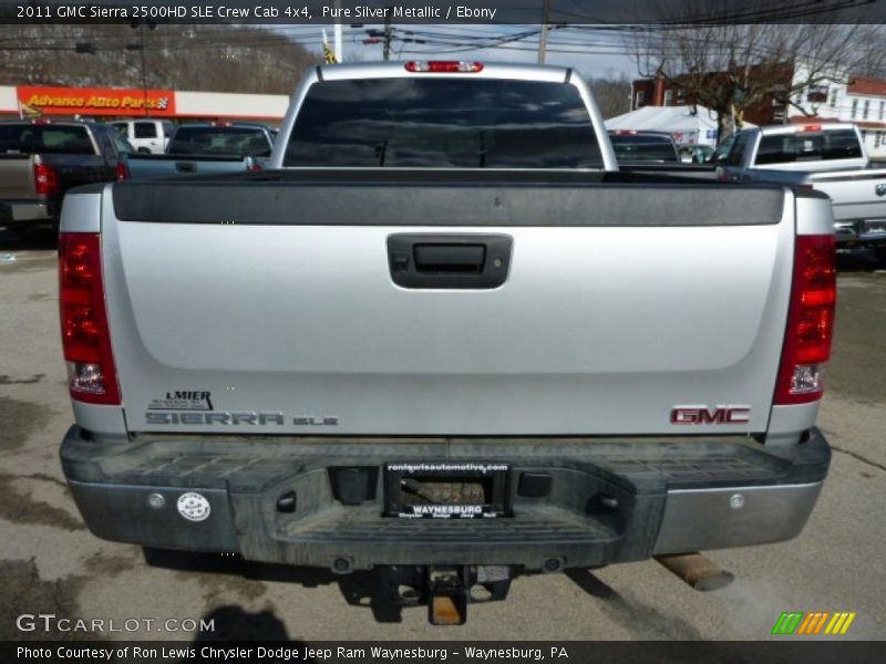 Pure Silver Metallic / Ebony 2011 GMC Sierra 2500HD SLE Crew Cab 4x4