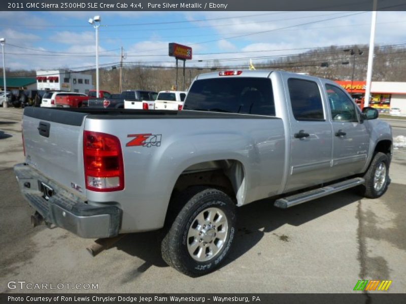 Pure Silver Metallic / Ebony 2011 GMC Sierra 2500HD SLE Crew Cab 4x4