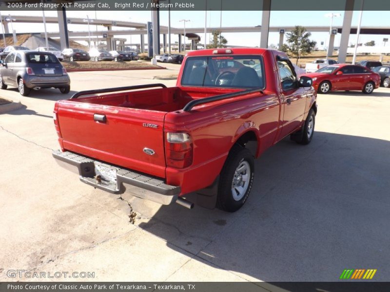 Bright Red / Medium Pebble 2003 Ford Ranger XLT Regular Cab