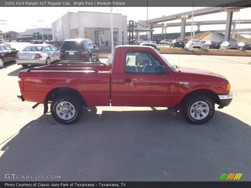 Bright Red / Medium Pebble 2003 Ford Ranger XLT Regular Cab