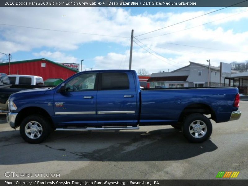Deep Water Blue / Dark Slate/Medium Graystone 2010 Dodge Ram 3500 Big Horn Edition Crew Cab 4x4