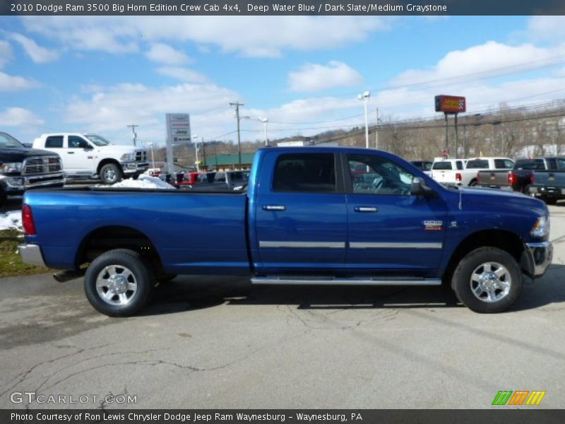 Deep Water Blue / Dark Slate/Medium Graystone 2010 Dodge Ram 3500 Big Horn Edition Crew Cab 4x4