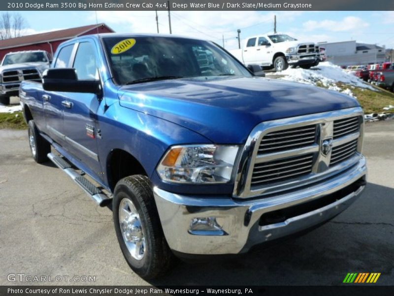 Front 3/4 View of 2010 Ram 3500 Big Horn Edition Crew Cab 4x4
