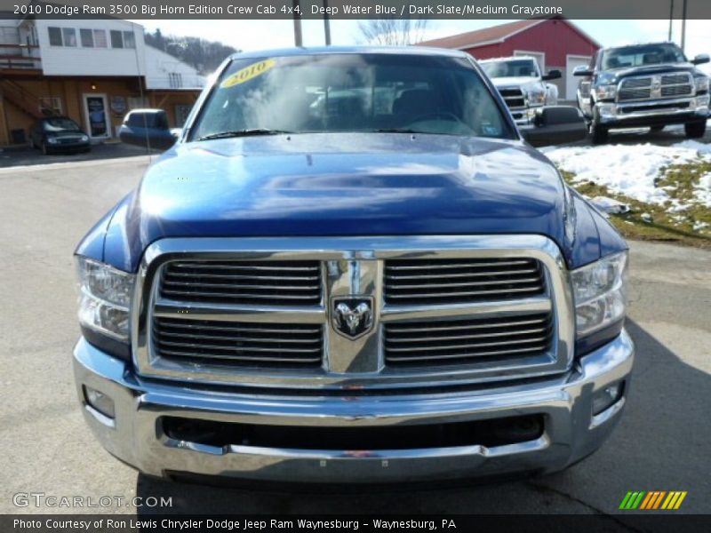 Deep Water Blue / Dark Slate/Medium Graystone 2010 Dodge Ram 3500 Big Horn Edition Crew Cab 4x4