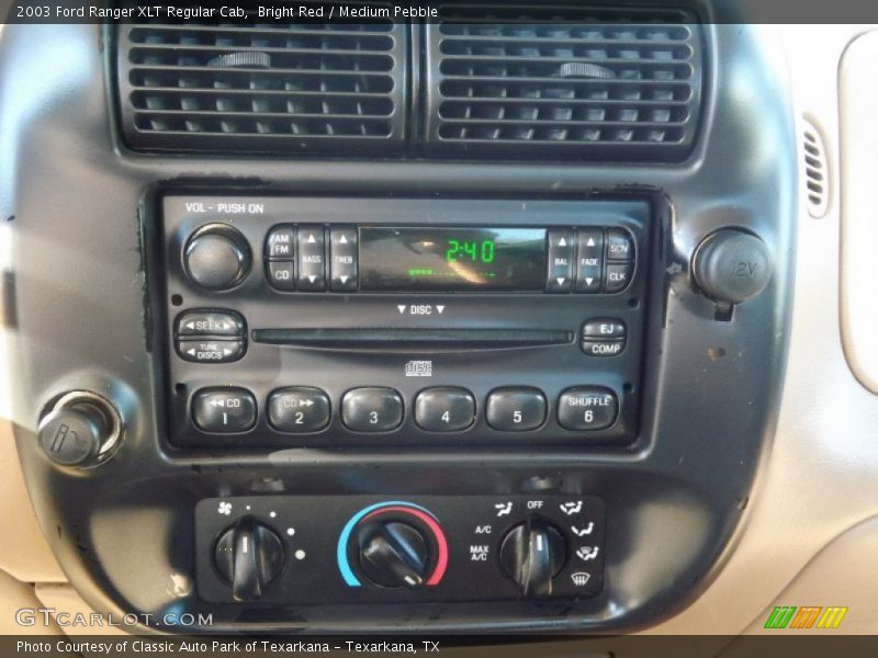 Bright Red / Medium Pebble 2003 Ford Ranger XLT Regular Cab