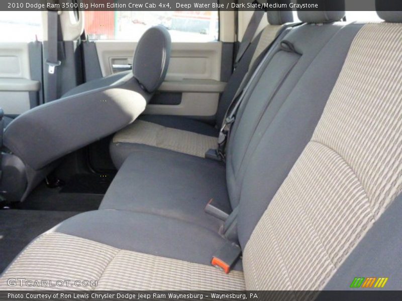 Rear Seat of 2010 Ram 3500 Big Horn Edition Crew Cab 4x4