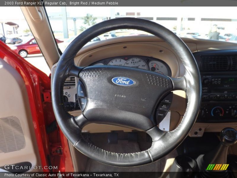 Bright Red / Medium Pebble 2003 Ford Ranger XLT Regular Cab