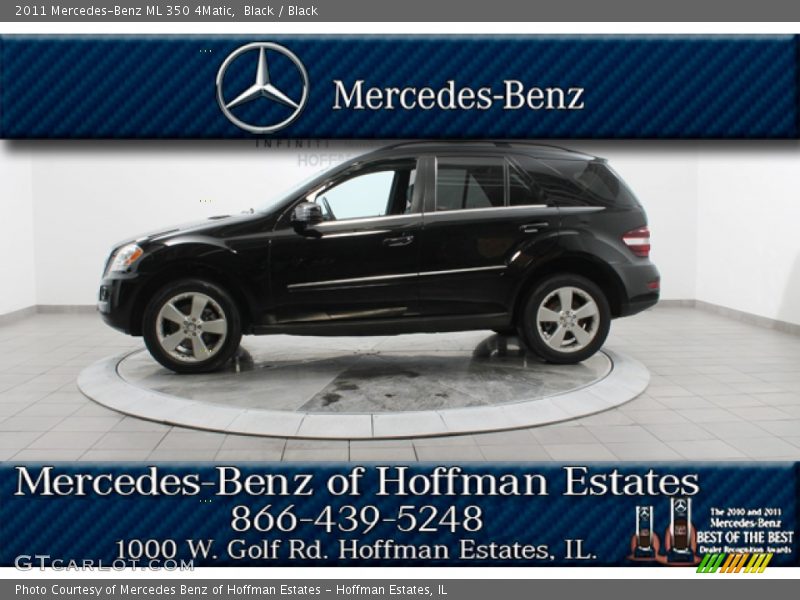 Black / Black 2011 Mercedes-Benz ML 350 4Matic