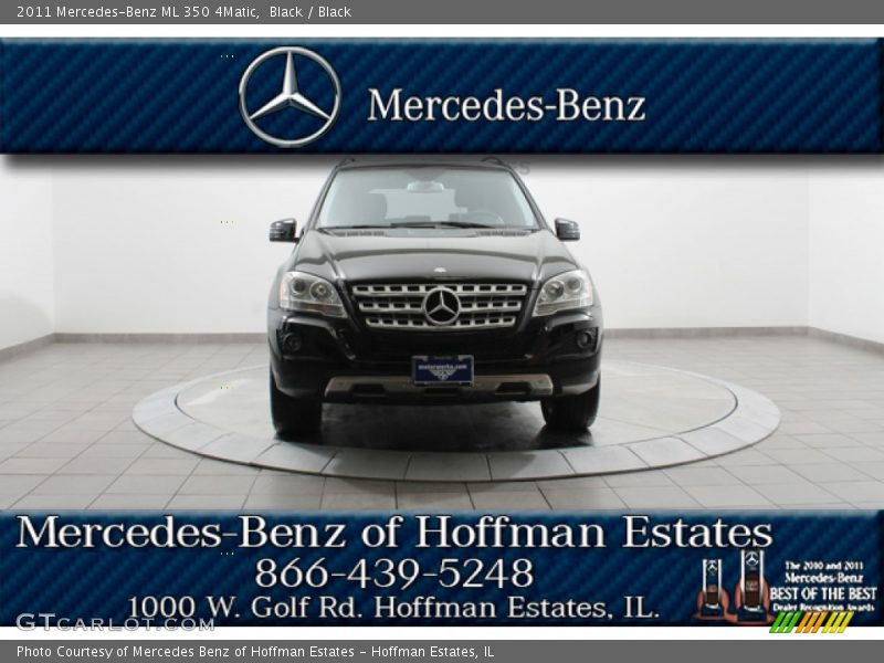 Black / Black 2011 Mercedes-Benz ML 350 4Matic