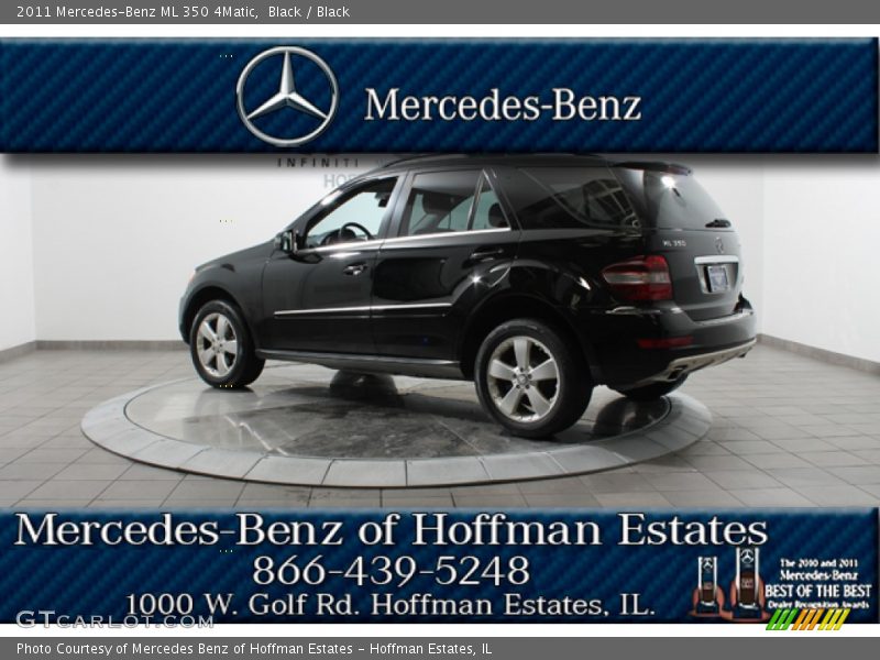 Black / Black 2011 Mercedes-Benz ML 350 4Matic