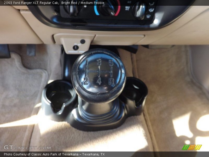 Bright Red / Medium Pebble 2003 Ford Ranger XLT Regular Cab