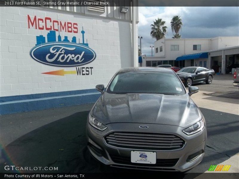 Sterling Gray Metallic / Charcoal Black 2013 Ford Fusion SE