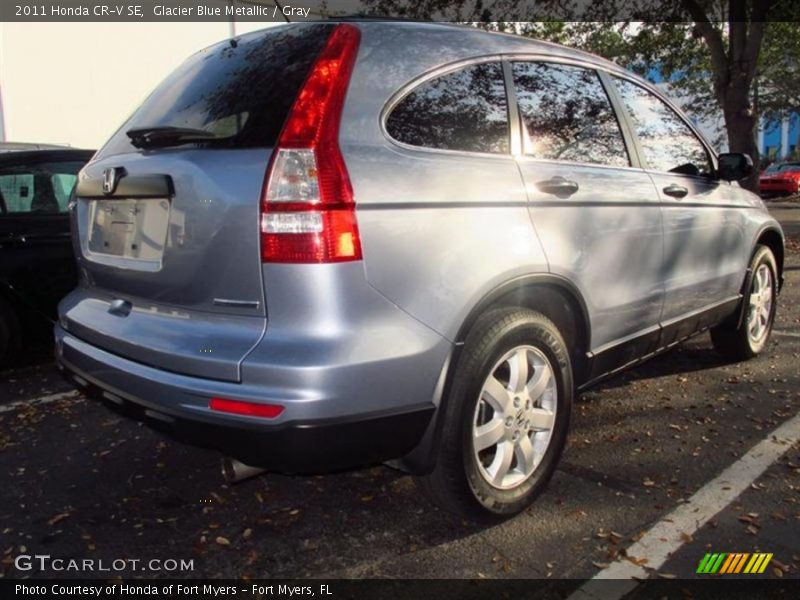 Glacier Blue Metallic / Gray 2011 Honda CR-V SE