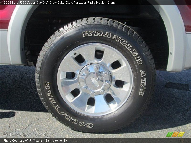 Dark Toreador Red / Medium Stone 2008 Ford F250 Super Duty XLT Crew Cab