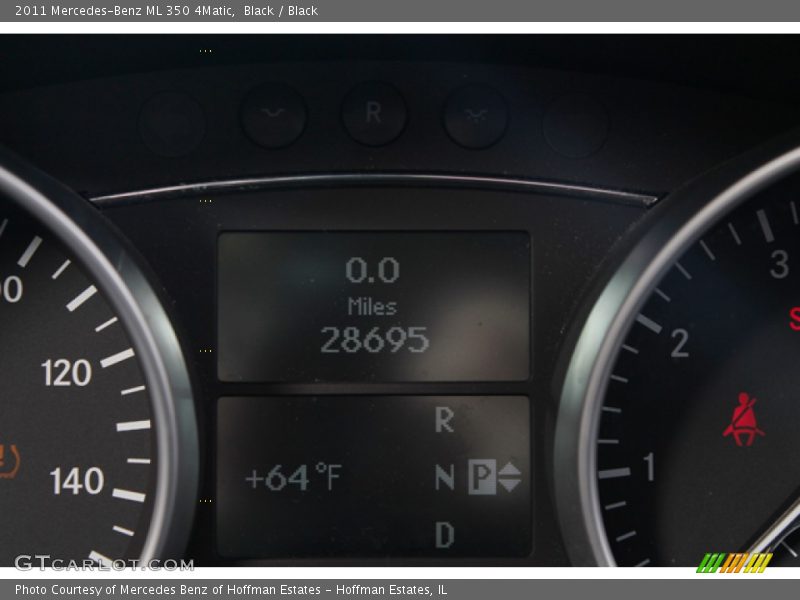 Black / Black 2011 Mercedes-Benz ML 350 4Matic
