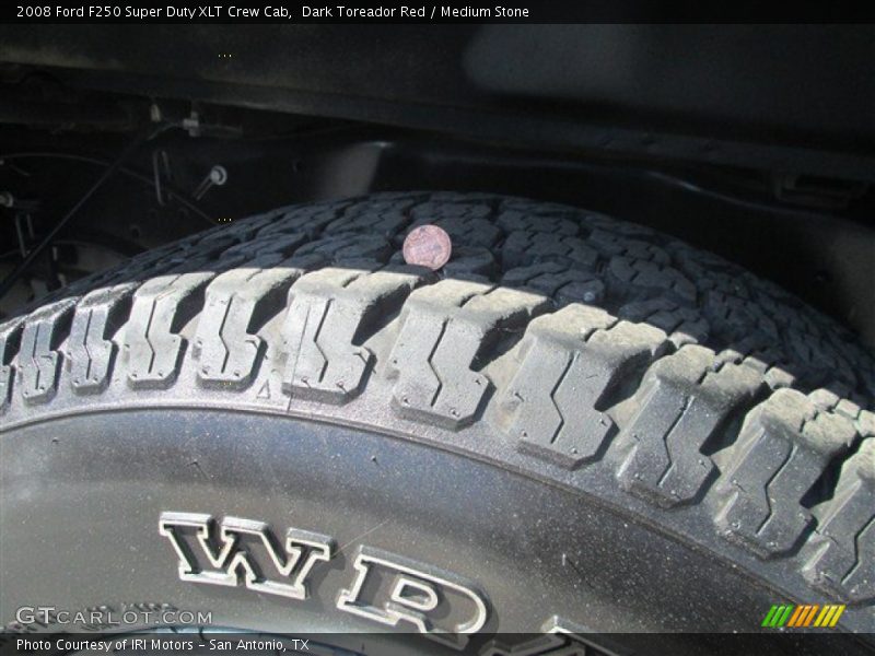 Dark Toreador Red / Medium Stone 2008 Ford F250 Super Duty XLT Crew Cab