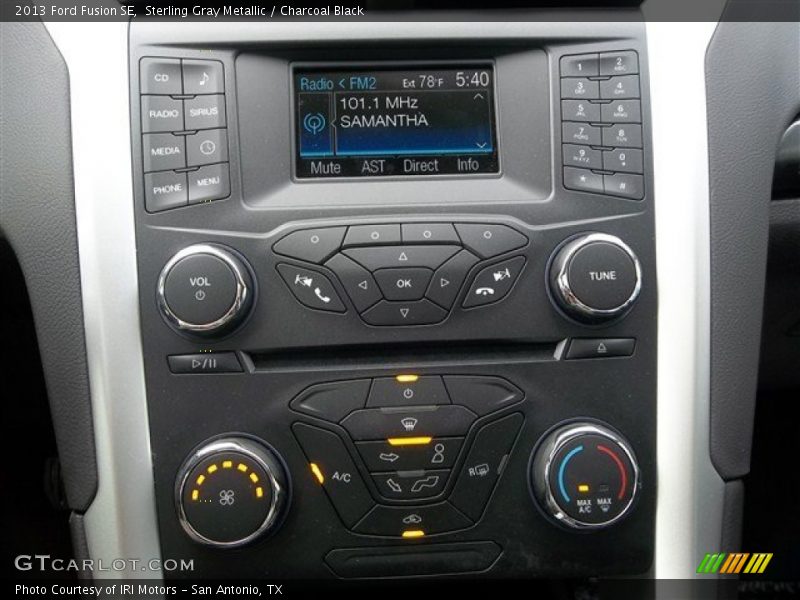 Sterling Gray Metallic / Charcoal Black 2013 Ford Fusion SE