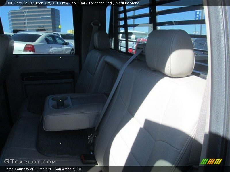 Dark Toreador Red / Medium Stone 2008 Ford F250 Super Duty XLT Crew Cab