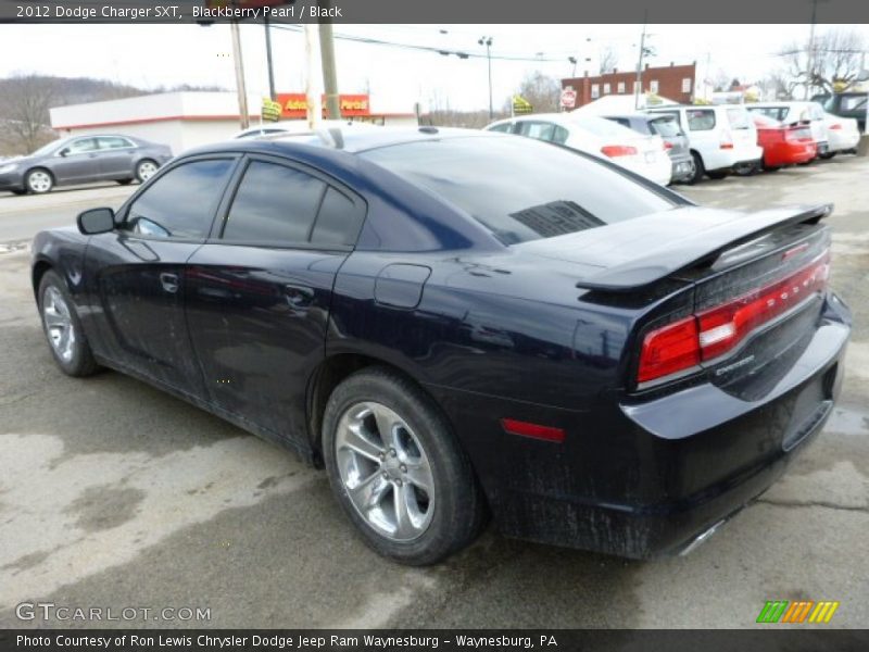 Blackberry Pearl / Black 2012 Dodge Charger SXT