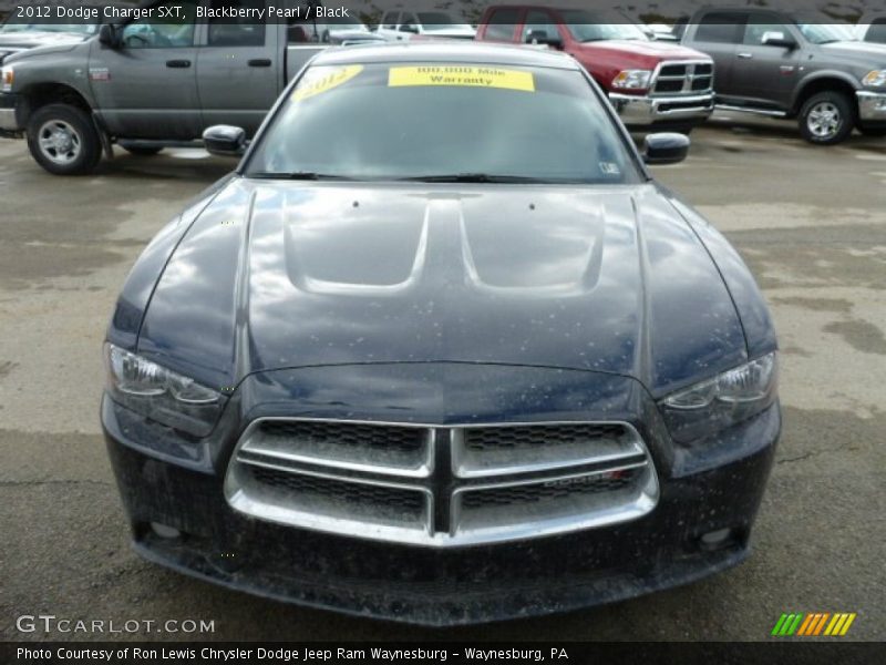 Blackberry Pearl / Black 2012 Dodge Charger SXT