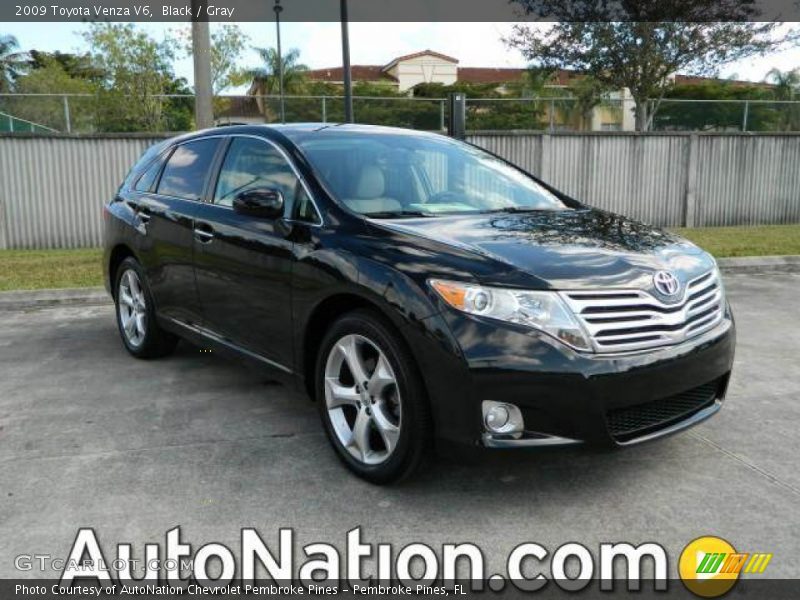 Black / Gray 2009 Toyota Venza V6