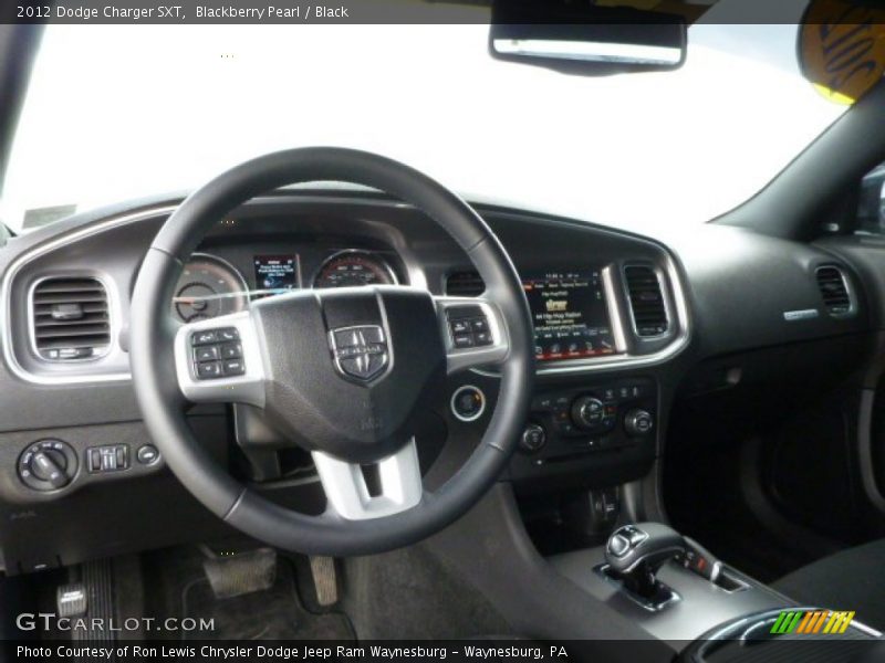 Blackberry Pearl / Black 2012 Dodge Charger SXT