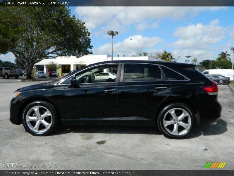 Black / Gray 2009 Toyota Venza V6