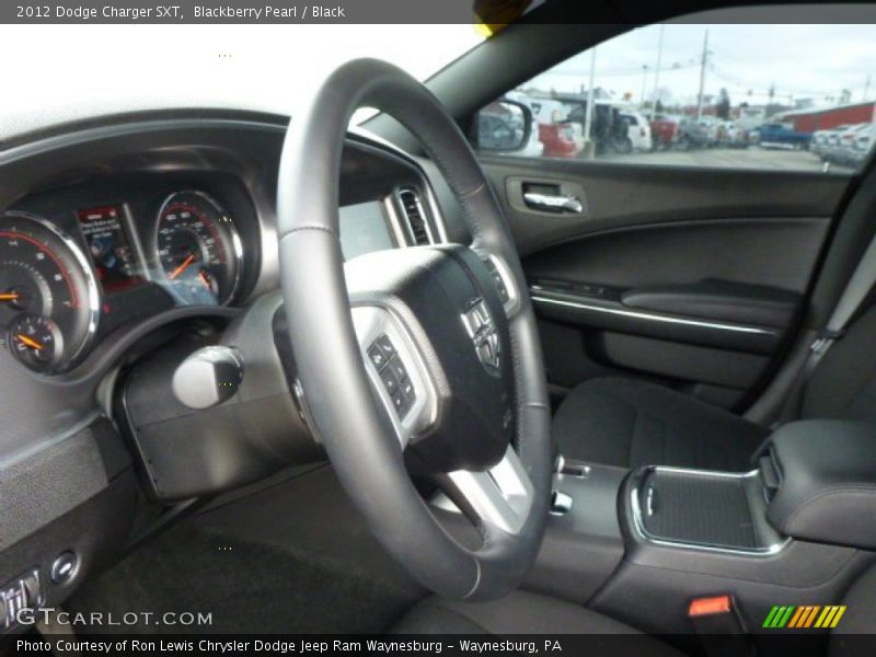 Blackberry Pearl / Black 2012 Dodge Charger SXT