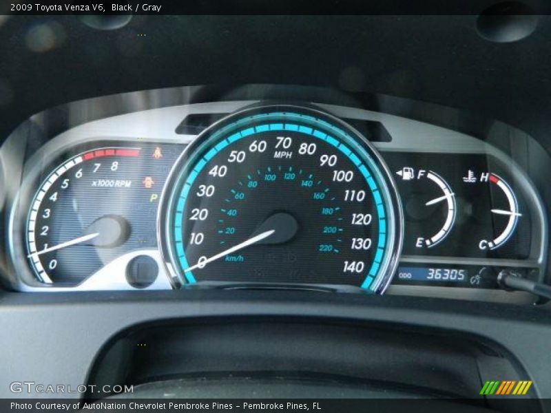 Black / Gray 2009 Toyota Venza V6