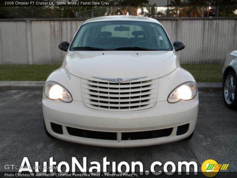 Stone White / Pastel Slate Gray 2008 Chrysler PT Cruiser LX