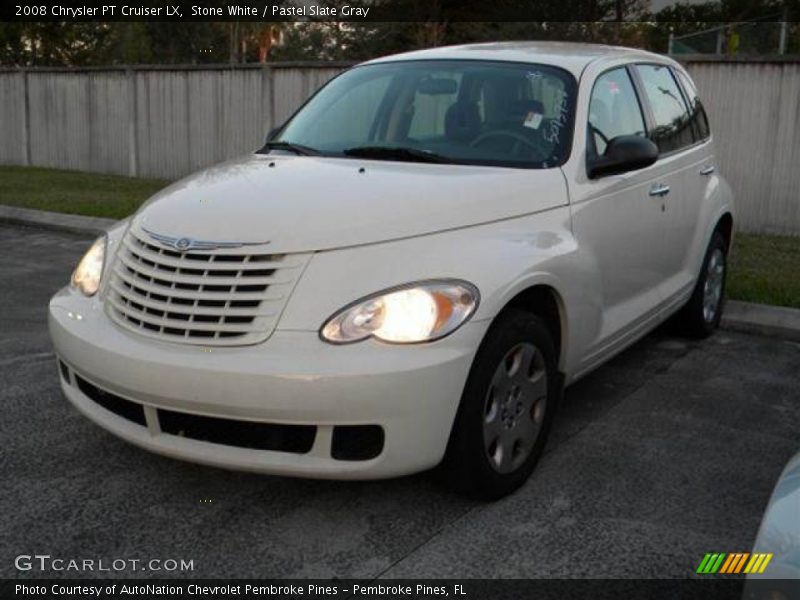 Stone White / Pastel Slate Gray 2008 Chrysler PT Cruiser LX