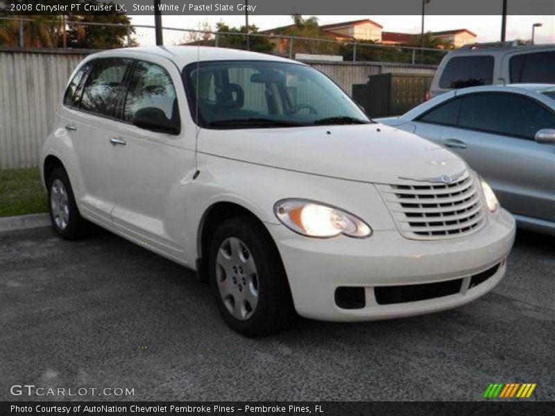 Stone White / Pastel Slate Gray 2008 Chrysler PT Cruiser LX