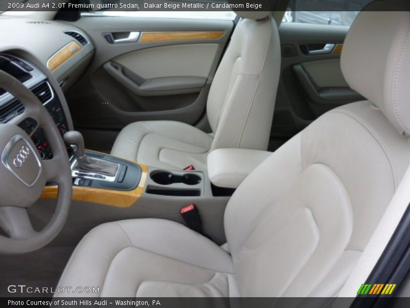  2009 A4 2.0T Premium quattro Sedan Cardamom Beige Interior