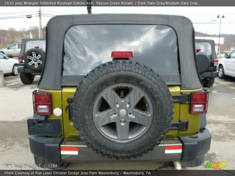 Rescue Green Metallic / Dark Slate Gray/Medium Slate Gray 2010 Jeep Wrangler Unlimited Mountain Edition 4x4