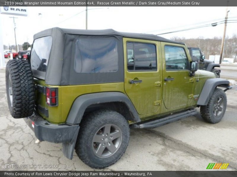 Rescue Green Metallic / Dark Slate Gray/Medium Slate Gray 2010 Jeep Wrangler Unlimited Mountain Edition 4x4
