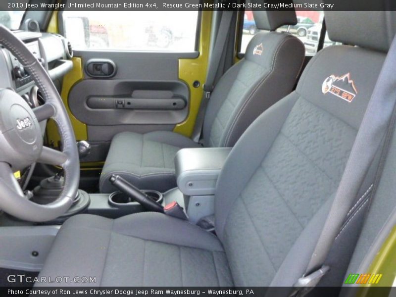 Rescue Green Metallic / Dark Slate Gray/Medium Slate Gray 2010 Jeep Wrangler Unlimited Mountain Edition 4x4