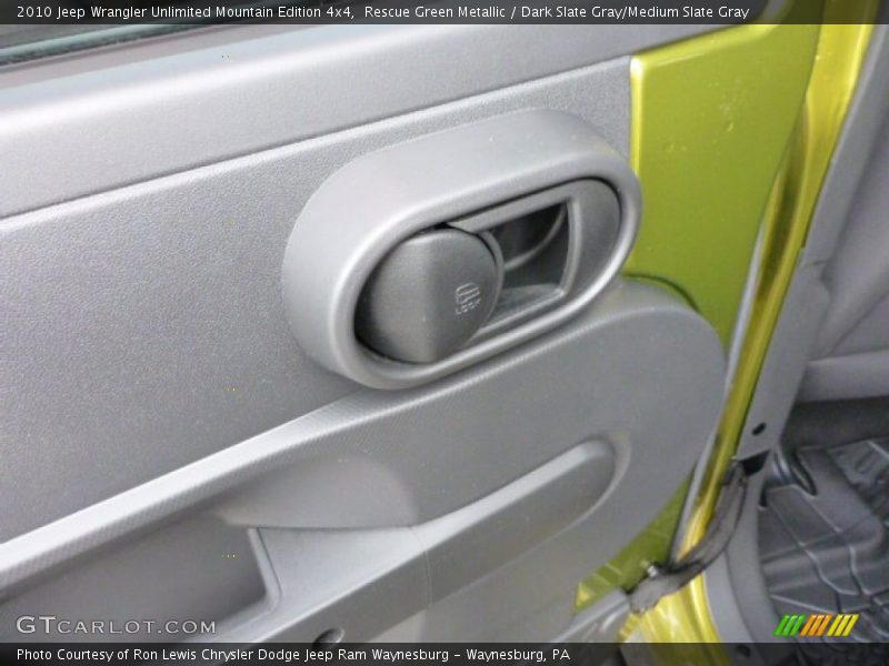 Rescue Green Metallic / Dark Slate Gray/Medium Slate Gray 2010 Jeep Wrangler Unlimited Mountain Edition 4x4