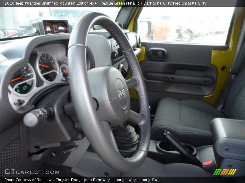 Rescue Green Metallic / Dark Slate Gray/Medium Slate Gray 2010 Jeep Wrangler Unlimited Mountain Edition 4x4