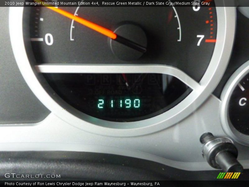 Rescue Green Metallic / Dark Slate Gray/Medium Slate Gray 2010 Jeep Wrangler Unlimited Mountain Edition 4x4