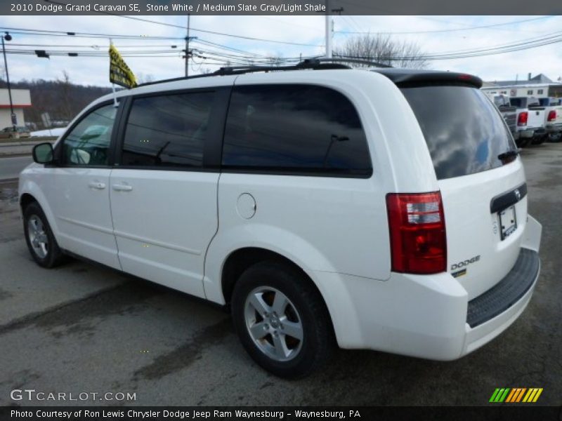 Stone White / Medium Slate Gray/Light Shale 2010 Dodge Grand Caravan SE