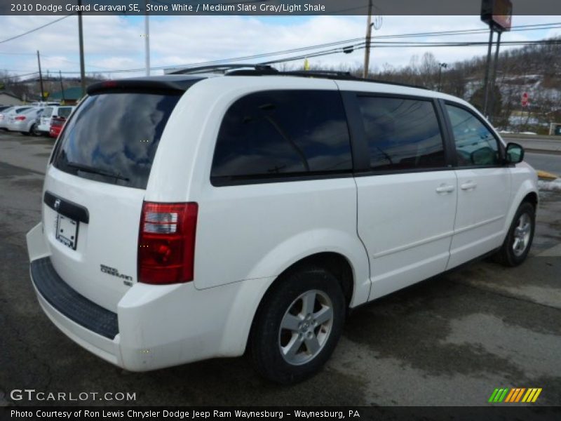 Stone White / Medium Slate Gray/Light Shale 2010 Dodge Grand Caravan SE