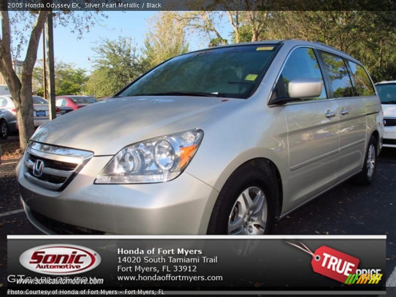 Silver Pearl Metallic / Black 2005 Honda Odyssey EX