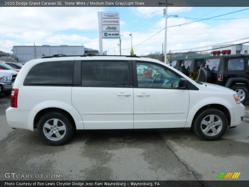 Stone White / Medium Slate Gray/Light Shale 2010 Dodge Grand Caravan SE