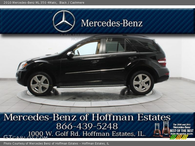Black / Cashmere 2010 Mercedes-Benz ML 350 4Matic