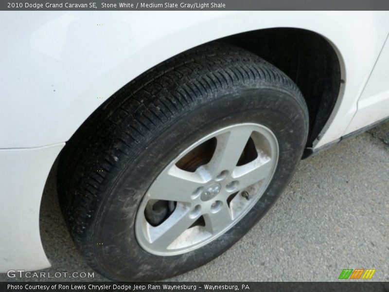 Stone White / Medium Slate Gray/Light Shale 2010 Dodge Grand Caravan SE
