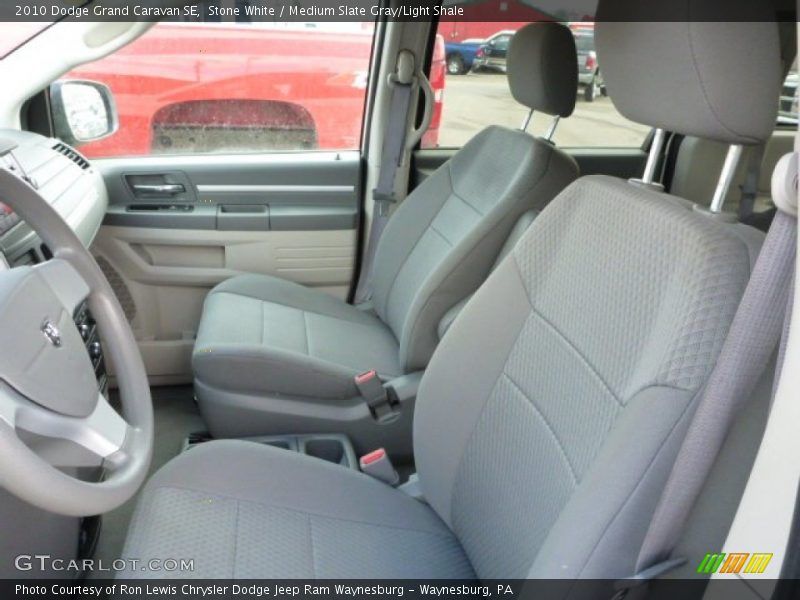 Stone White / Medium Slate Gray/Light Shale 2010 Dodge Grand Caravan SE
