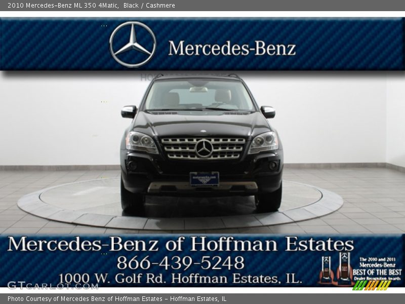 Black / Cashmere 2010 Mercedes-Benz ML 350 4Matic