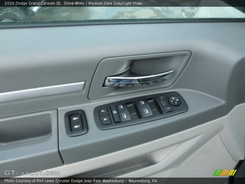 Stone White / Medium Slate Gray/Light Shale 2010 Dodge Grand Caravan SE