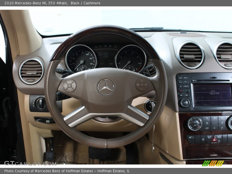 Black / Cashmere 2010 Mercedes-Benz ML 350 4Matic