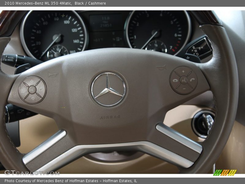 Black / Cashmere 2010 Mercedes-Benz ML 350 4Matic